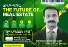FEDA Global Announces Prof. Dr. Chithirai Pon Selvan as Conference Director & Judge for PropTech & Digital Transformation in Real Estate Conference 2025