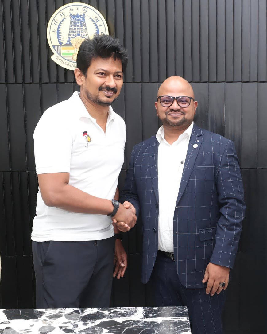 FEDA Global Council UAE President Dr. Mohammed Saleem Meets Hon’ble Deputy Chief Minister of Tamil Nadu Thiru Udhayanidhi Stalin Ji; Extends Invitation to GCNC 2025 Dubai