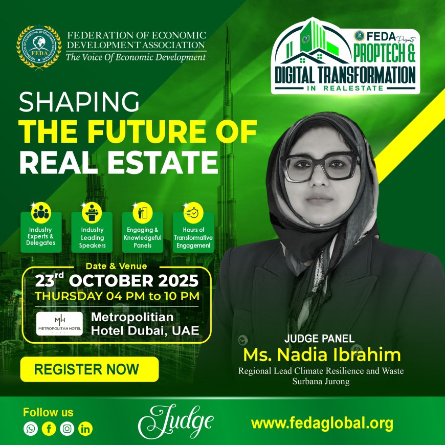 Ms. Nadia Ibrahim Joins Judge Panel at FEDA PropTech & Digital Transformation in Real Estate Conference 2025